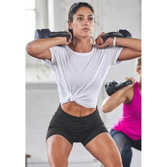 Athleta Stealth Shortie Sculptek High-Rise Athletic Workout Shorts Black XXS - Picture 3 of 13